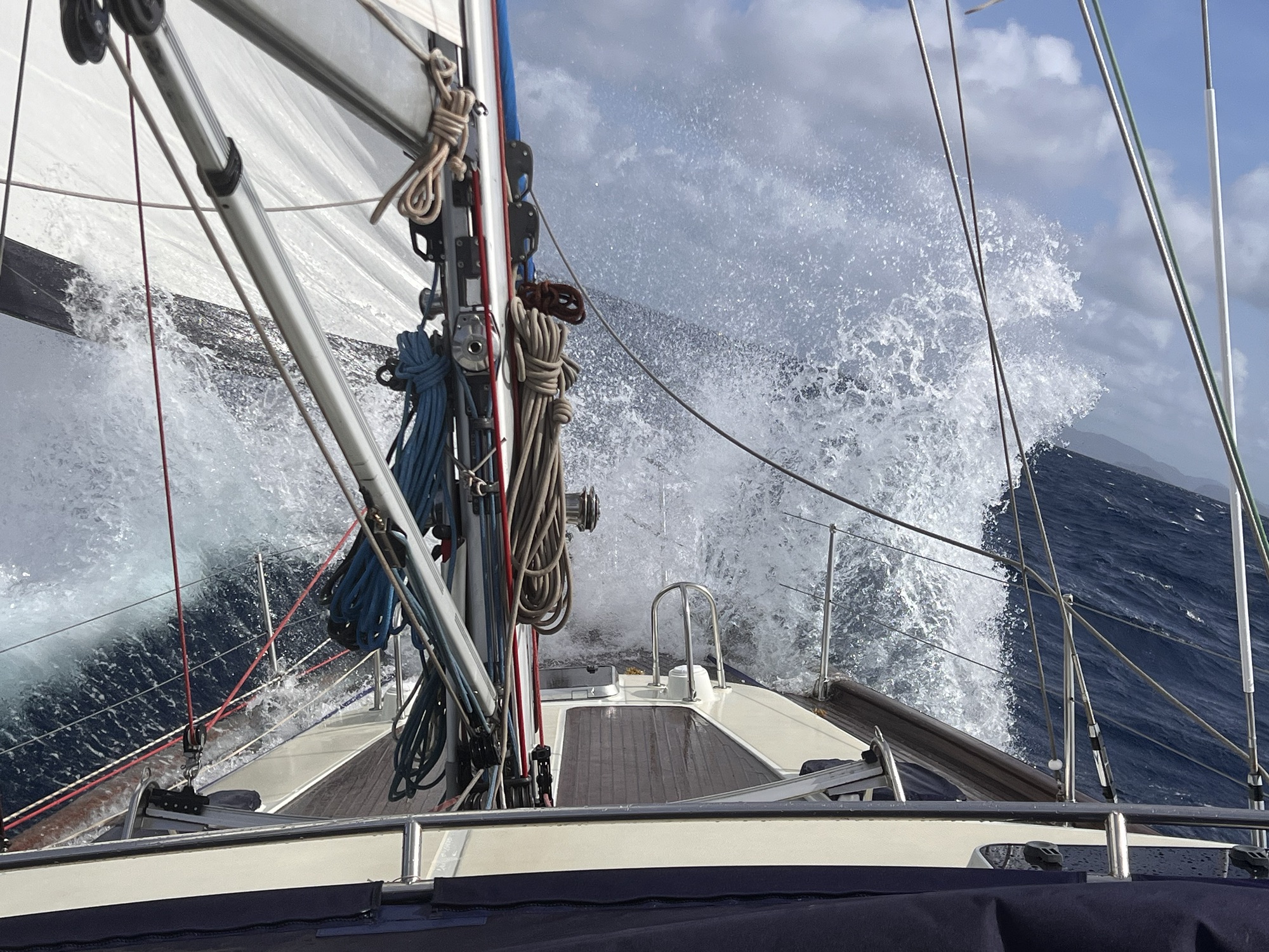 Sails set for Port Elisabeth, Bequia